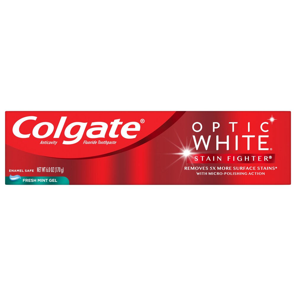 Colgate Optic White Fresh Mint Gel 6oz ***