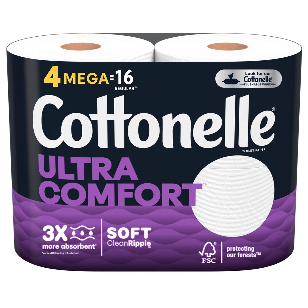 Cottonelle Ultra Comfort Toilet Paper 4=16 Mega