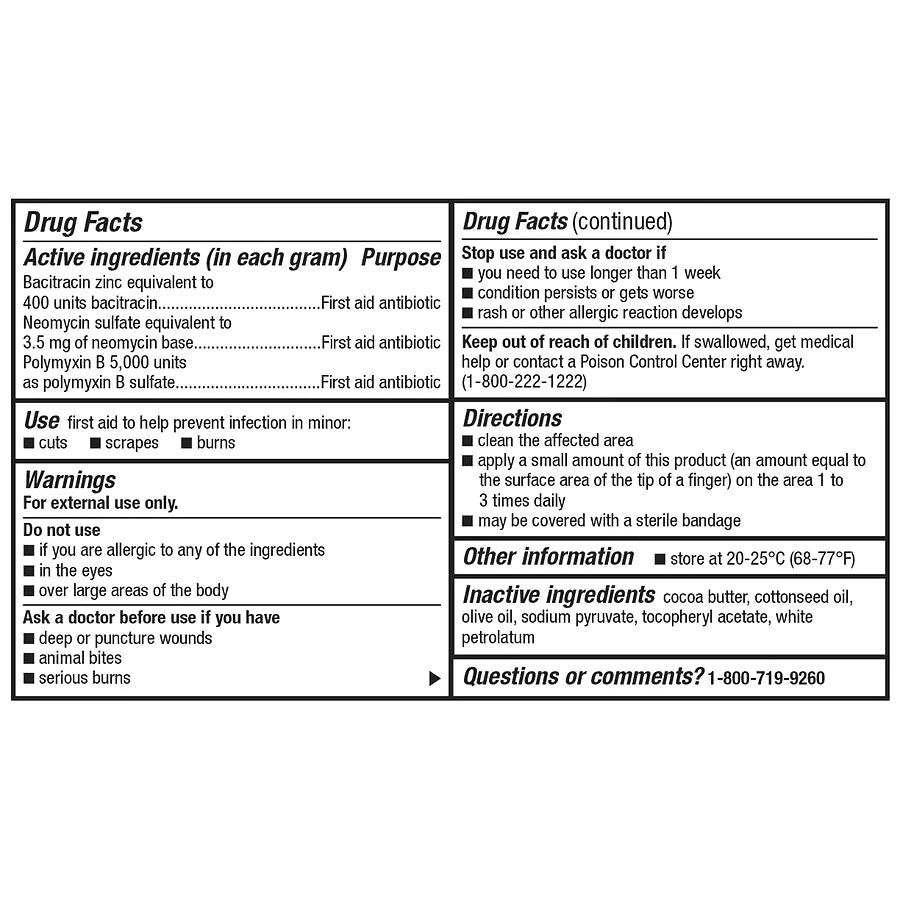 Walgreens First Aid Triple Antibiotic Ointment, 1 oz