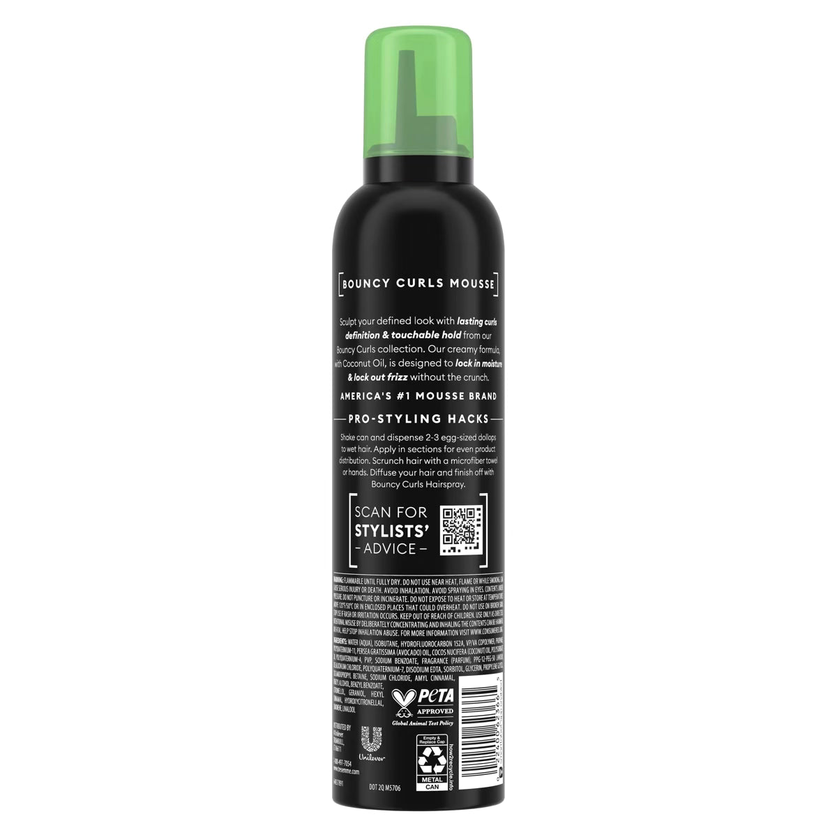 Tresemme Flawless Curls Nourishing Mousse With Coconut and Avocado Oil - 10.5oz