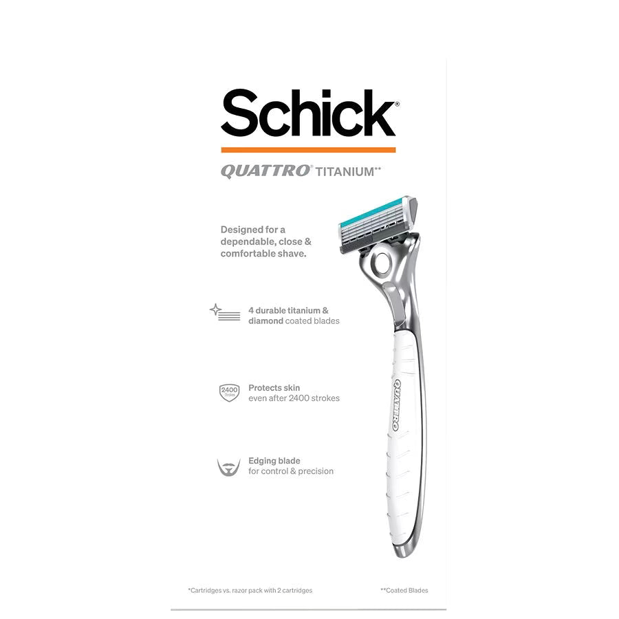 Schick Quattro Titanium For Men Razor Value Pack, 1.0 ea
