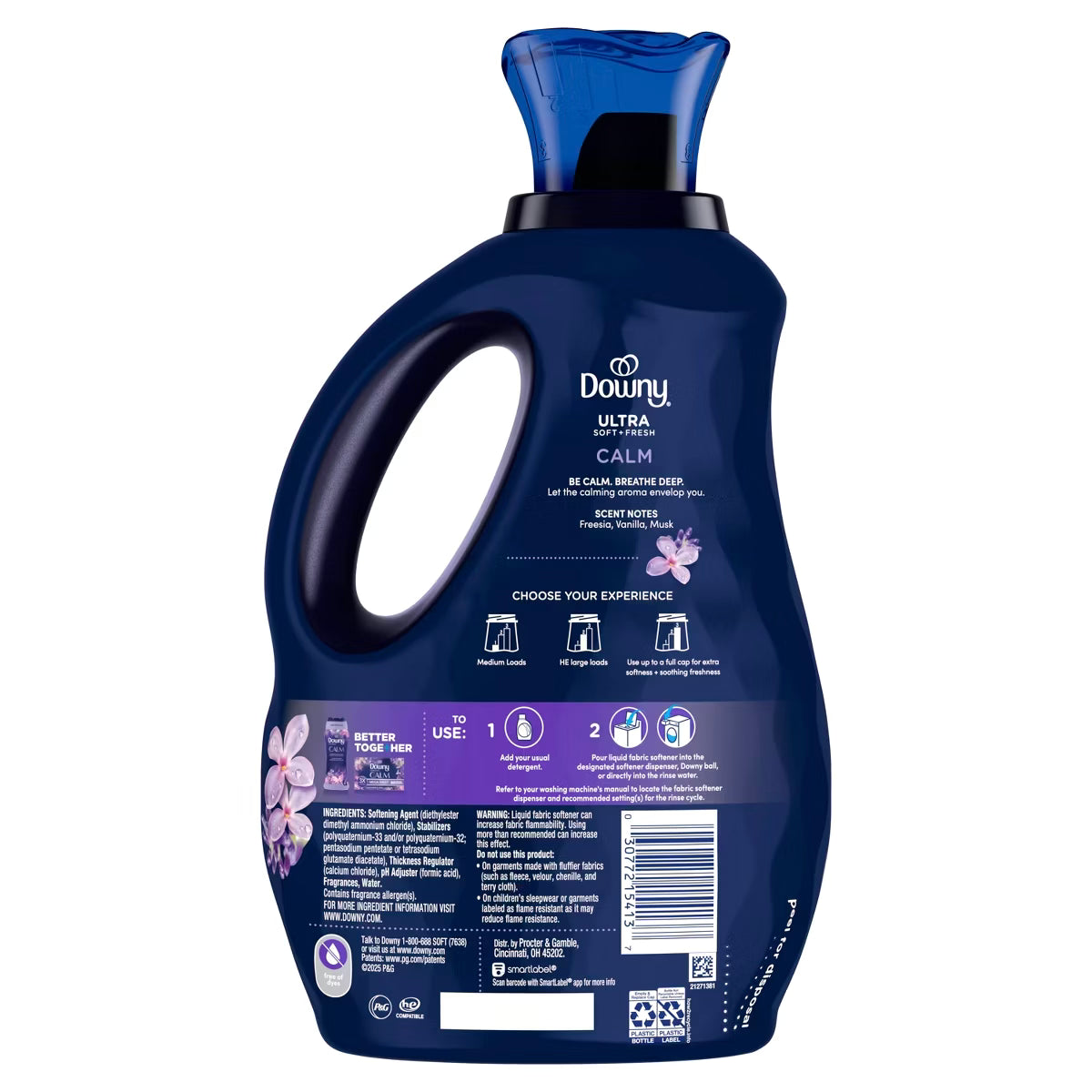 Downy Infusions Lavender & Vanilla Calm Scent Liquid Fabric Softener 83 Loads