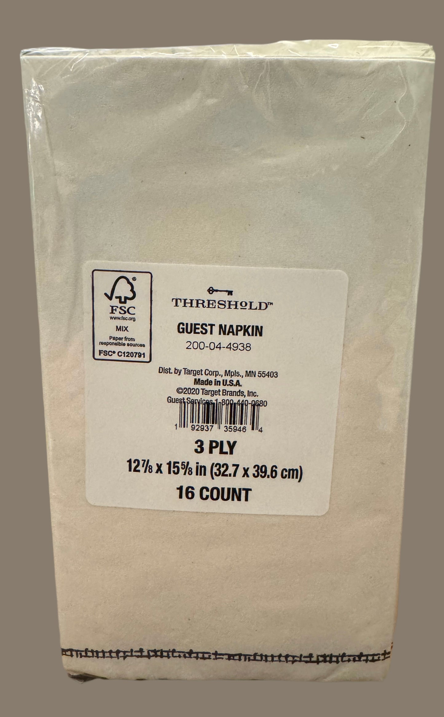 Threshold Thick 3 Ply Guest Napkin, Halloween Cat and Pumpkin Design, 16ct Pack