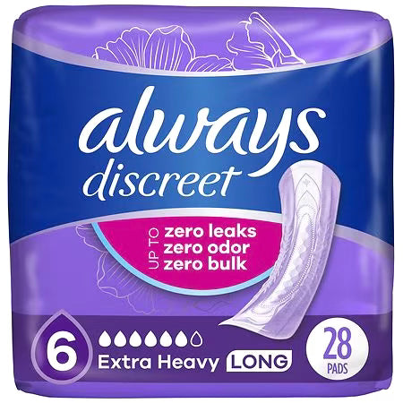 Always Discreet Incontinence Pads (click for options)