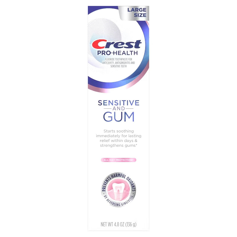 Crest Pro-Health Sensitive and Gum All Day Protection Toothpaste - 4.8oz
