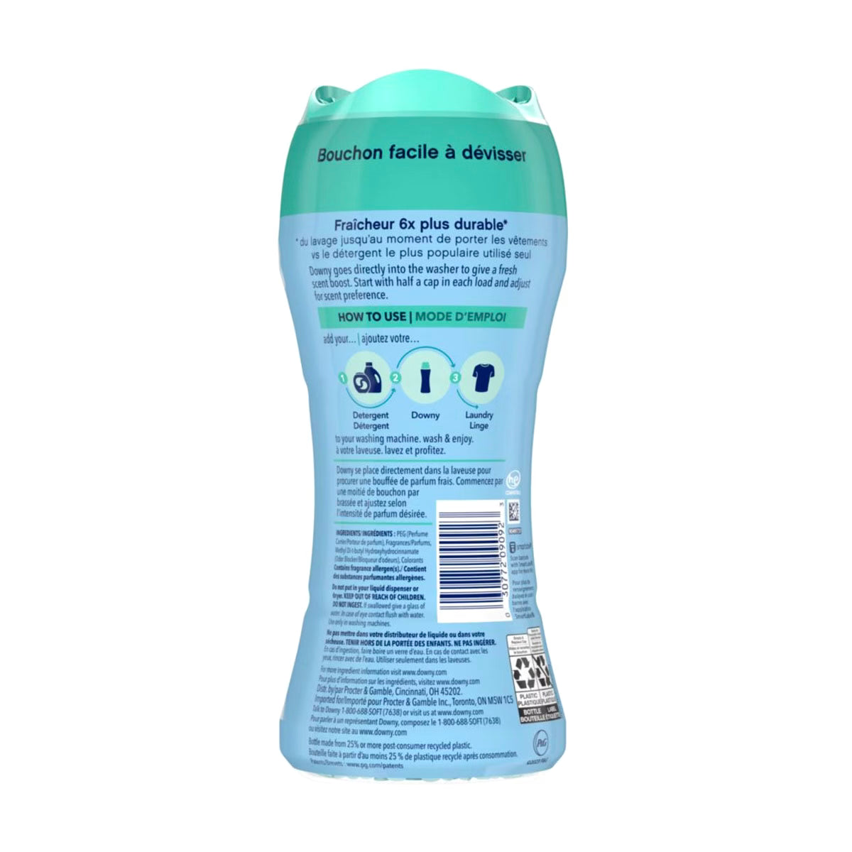 Downy In-Wash Laundry Scent Booster Beads - Cool Cotton, 7.8 oz