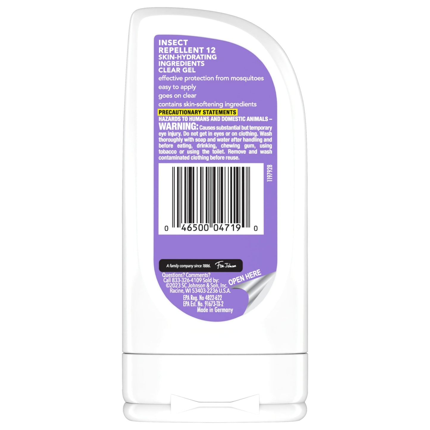 Off! Clear Gel Clean Feel Clear Gel Insect Repellent Repellent 3.8oz