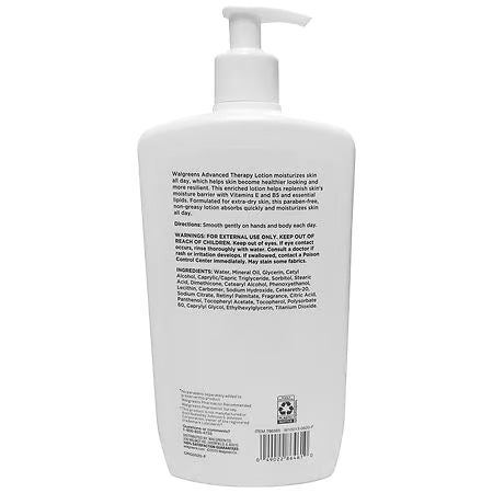 Walgreens Advanced Therapy Lotion, 24.0 oz