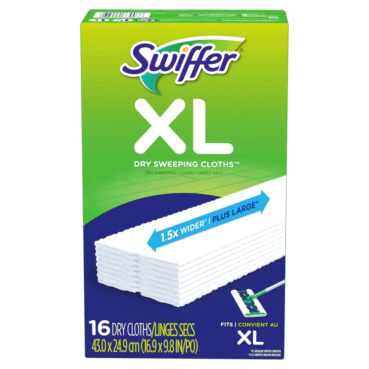 Swiffer Sweeper XL Dry Pad Refill Sweeping Cloths - 16ct
