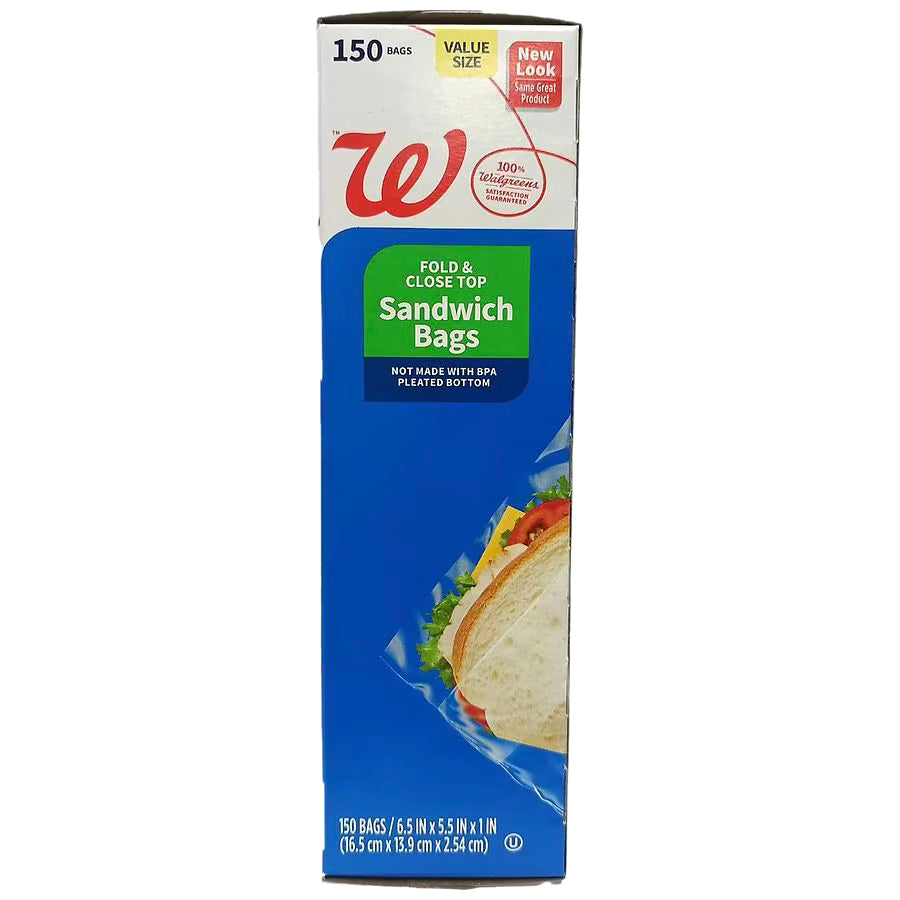 Complete Home Fold & Close Sandwich Bags 150ct