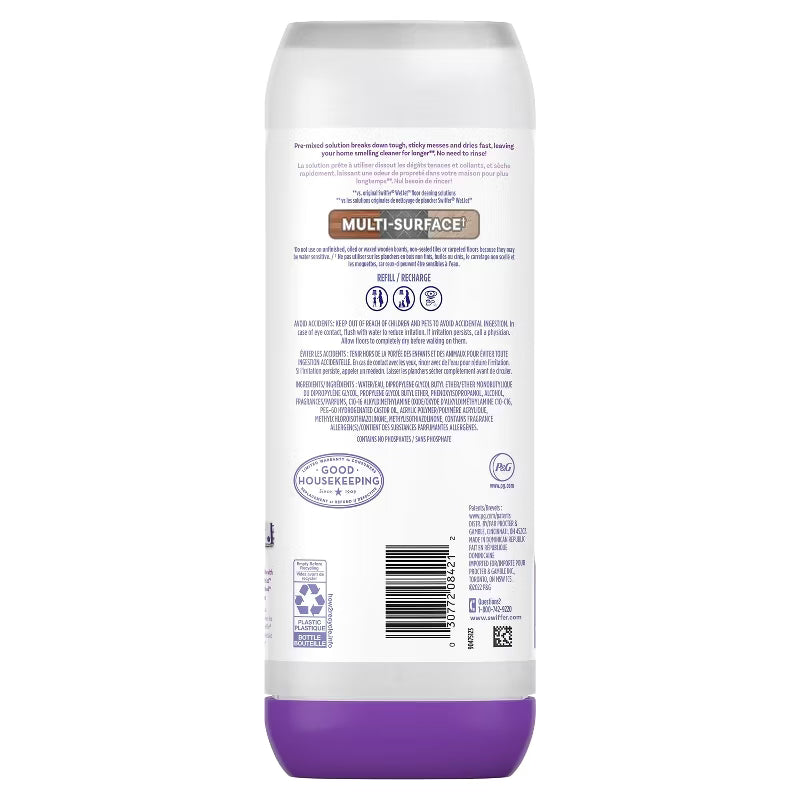 Swiffer Lavender Power Mop Floor Cleaning Solution Refill 23.5oz