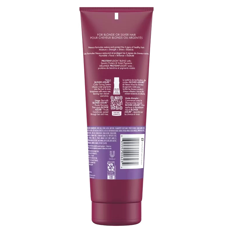 Nexxus Blonde Assure Purple Conditioner For Blonde and Bleached Hair - 8.5 fl oz