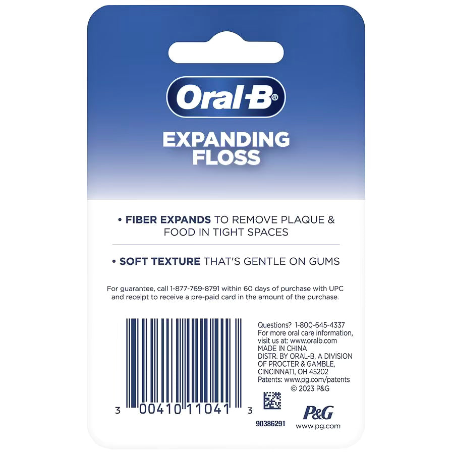 Oral-B Expandable Dental Floss, Expands For A Deep Clean Mint, 54.6 yd
