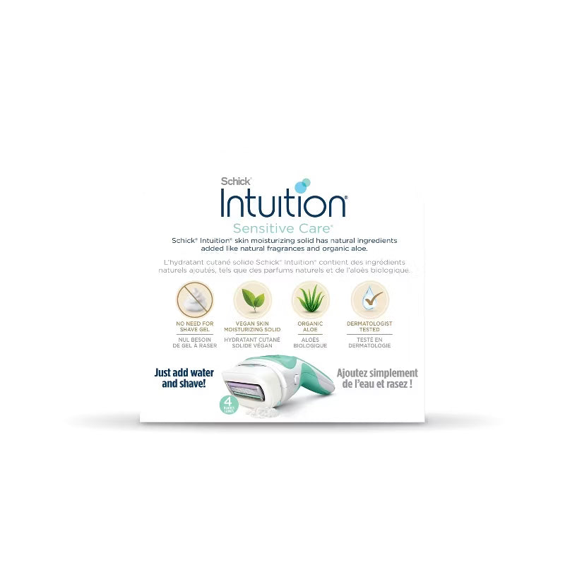 Schick Intuition Sensitive Care Womens Razor Blade Refills 3ct