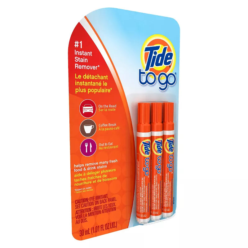 Tide To Go Stain Remover Pen 3 Pack