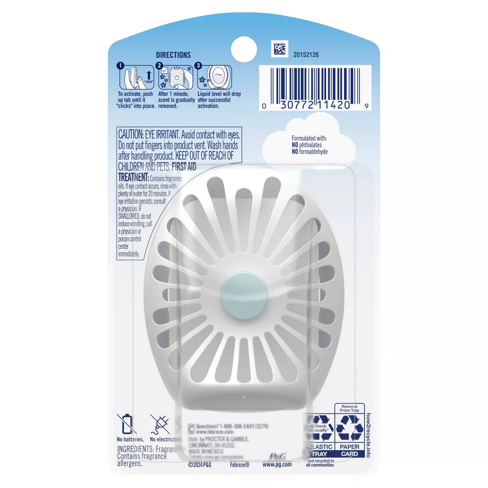 Febreze Small Spaces Air Freshener Refresh & Energize 1ct