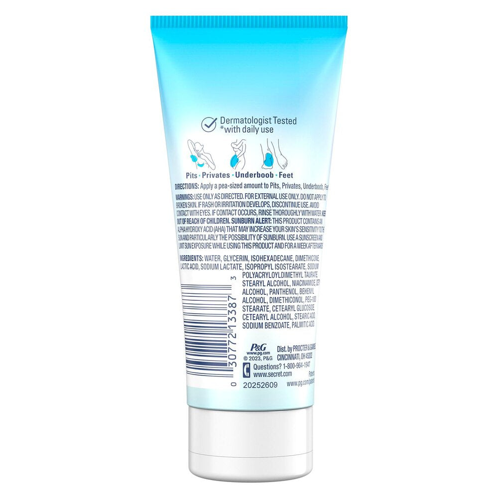 Secret Whole Body Aluminum Free Deodorant Clear Cream - Unscented - 3.0oz