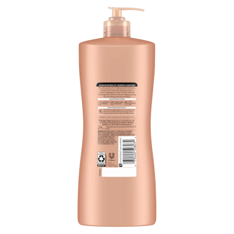 Suave 2-in-1 Shampoo & Conditioner, Moisturizing Vitamin B5 Infusion for Dry Hair, 28 fl oz