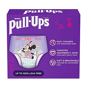 Pull-Ups Potty Training Pants, Girls 5T-6T, 60ct Box