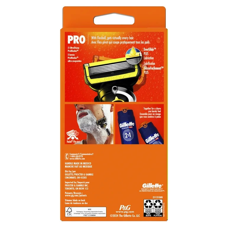 Gillette ProGlide Shield Shaving Razor for Men, Razor Handle, 2 Refills, 2x Lubrication, 1.0 set