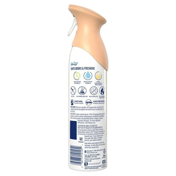 Febreze Air Odor-Fighting Air Freshener Soothe & Restore - Whipped Warm Sugar and Shea Butter - 8.8 fl oz
