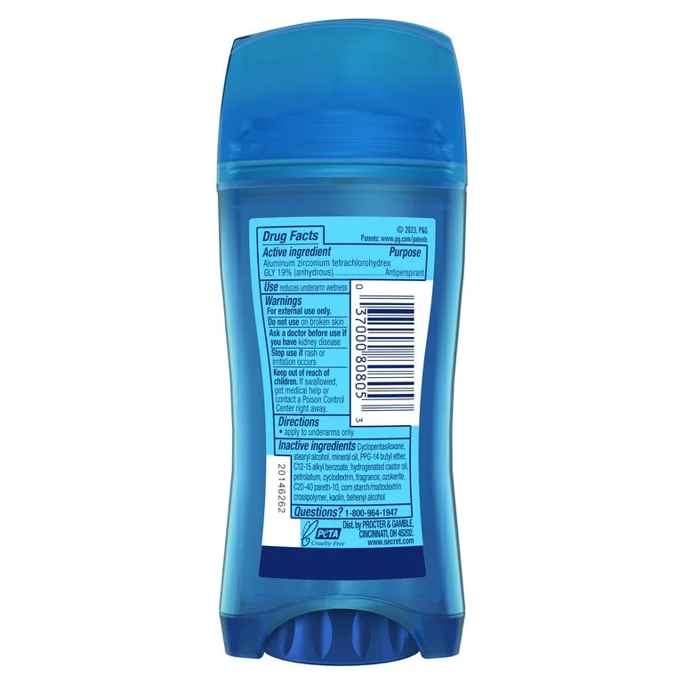Secret Outlast Invisible Solid Antiperspirant Deodorant, Completely Clean, 2.6 oz