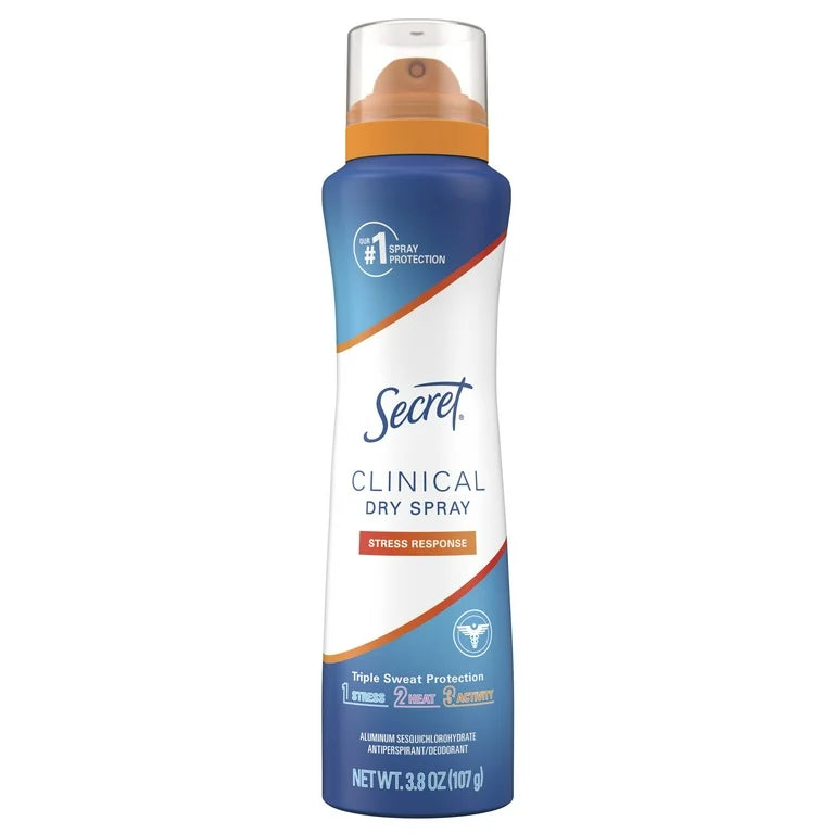Secret Clinical Strength Dry Spray Antiperspirant & Deodorant for Women 3.8oz (click for scent options)
