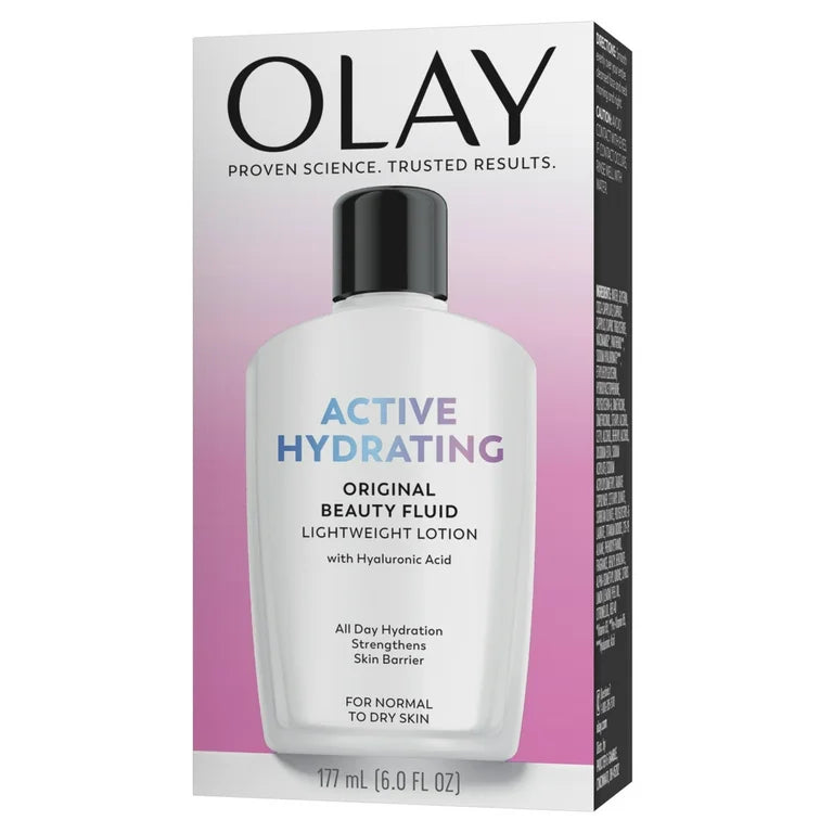 Olay Facial Lotion, Active Hydrating Beauty Facial Moisturizing Lotion, 6 fl oz