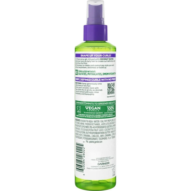 Garnier Fructis Style Curl Shape Conditioning Defining Spray Gel, 8.5 fl oz