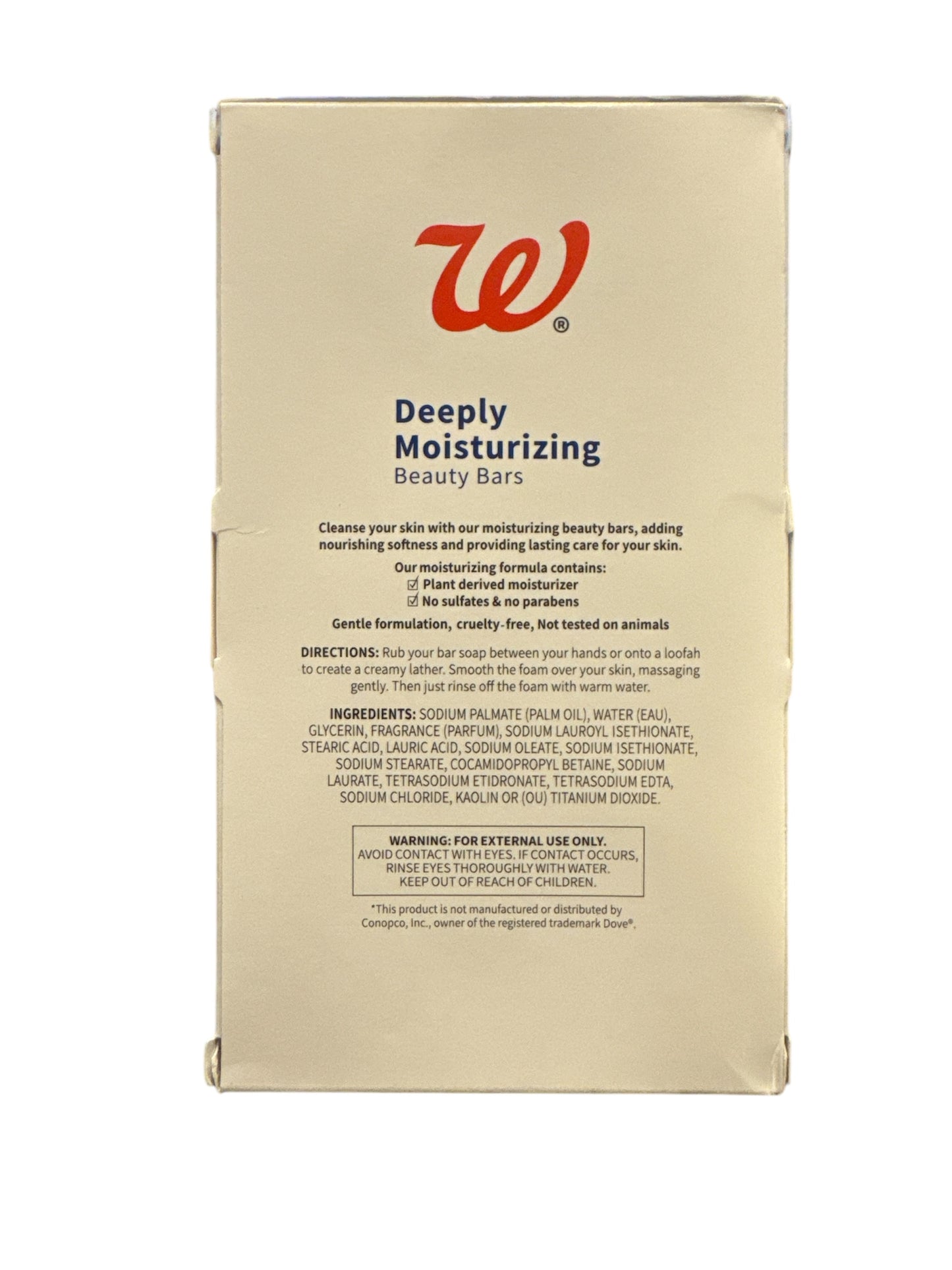 Walgreen’s Deeply Moisturizing Beauty Bar Soap 3.75oz 6 Pack (Compare to Dove Deep Moisture Bars)
