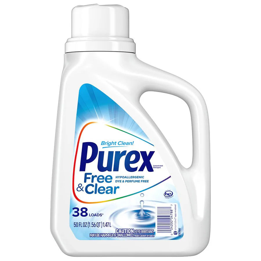 Purex Free & Clear Liquid Laundry Detergent 50oz
