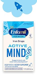 Enfamil Fer-In-Sol Iron Supplement Drops for Infants & Toddlers, 50 mL Dropper Bottle