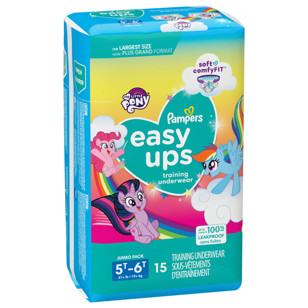 Pampers Easy Ups Training Underwear Girls Jumbo Bags