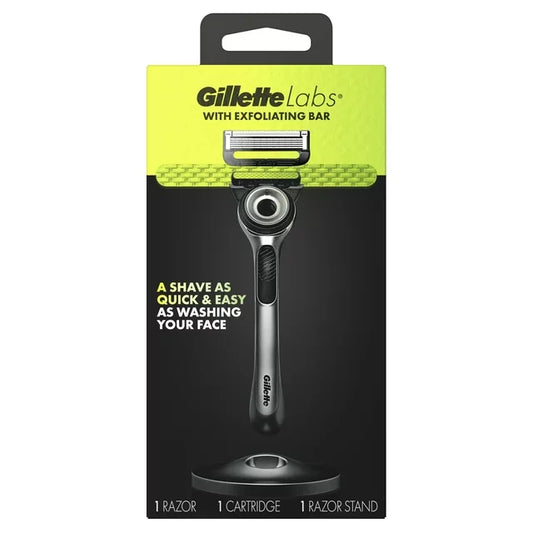 Gillette Labs 刮鬍刀 1 個刮鬍刀、1 個刀片盒、1 個刮鬍刀支架