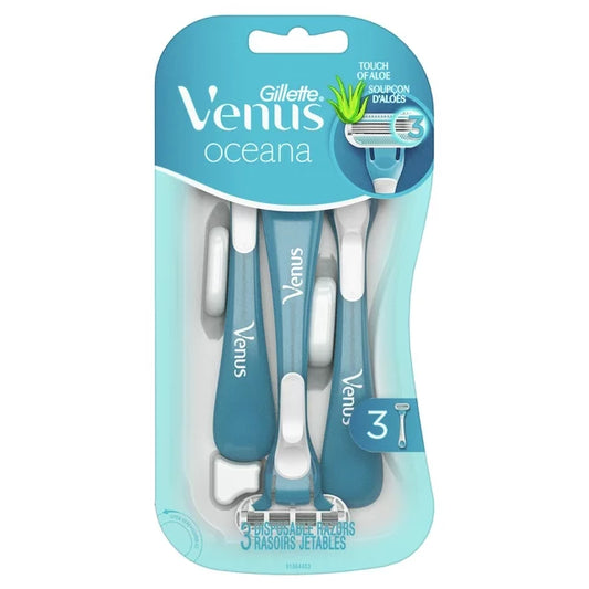 Gillette Venus Oceana Women's Disposable Razor, 3 Count