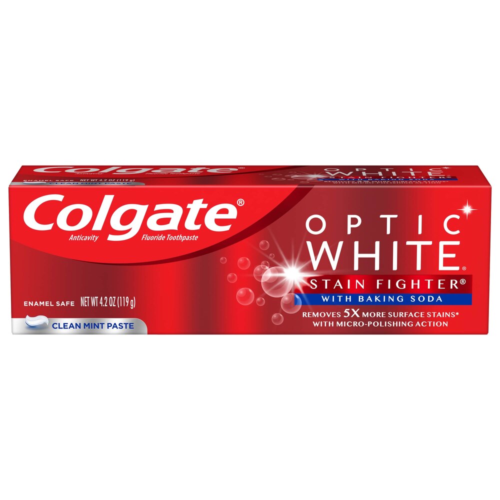 Colgate Optic White with Baking Soda Clean Mint Paste 4.2oz***