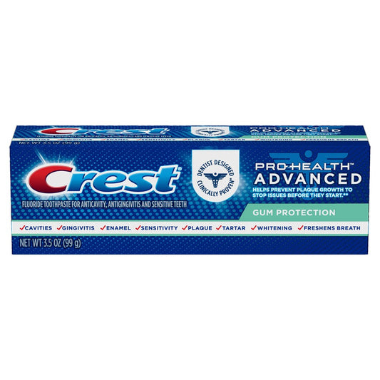 Crest Pro-Health 高級牙齦保護氟化物牙膏，3.5 盎司