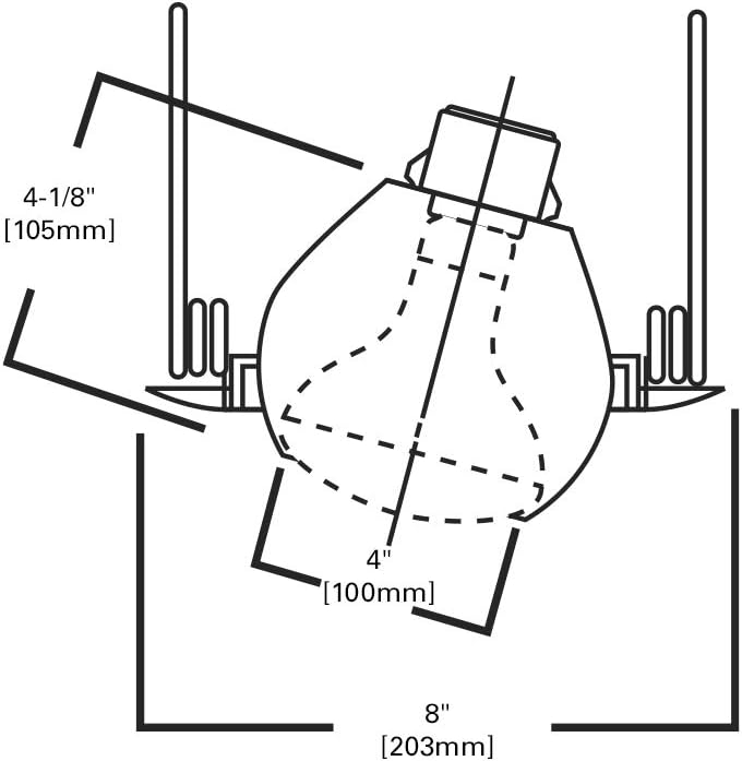 Moldura de iluminación empotrada Halo de 6 pulgadas 78p