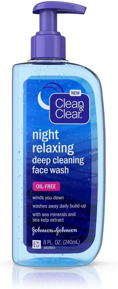 Jabón facial relajante nocturno Clean &amp; Clear de 8 oz ***