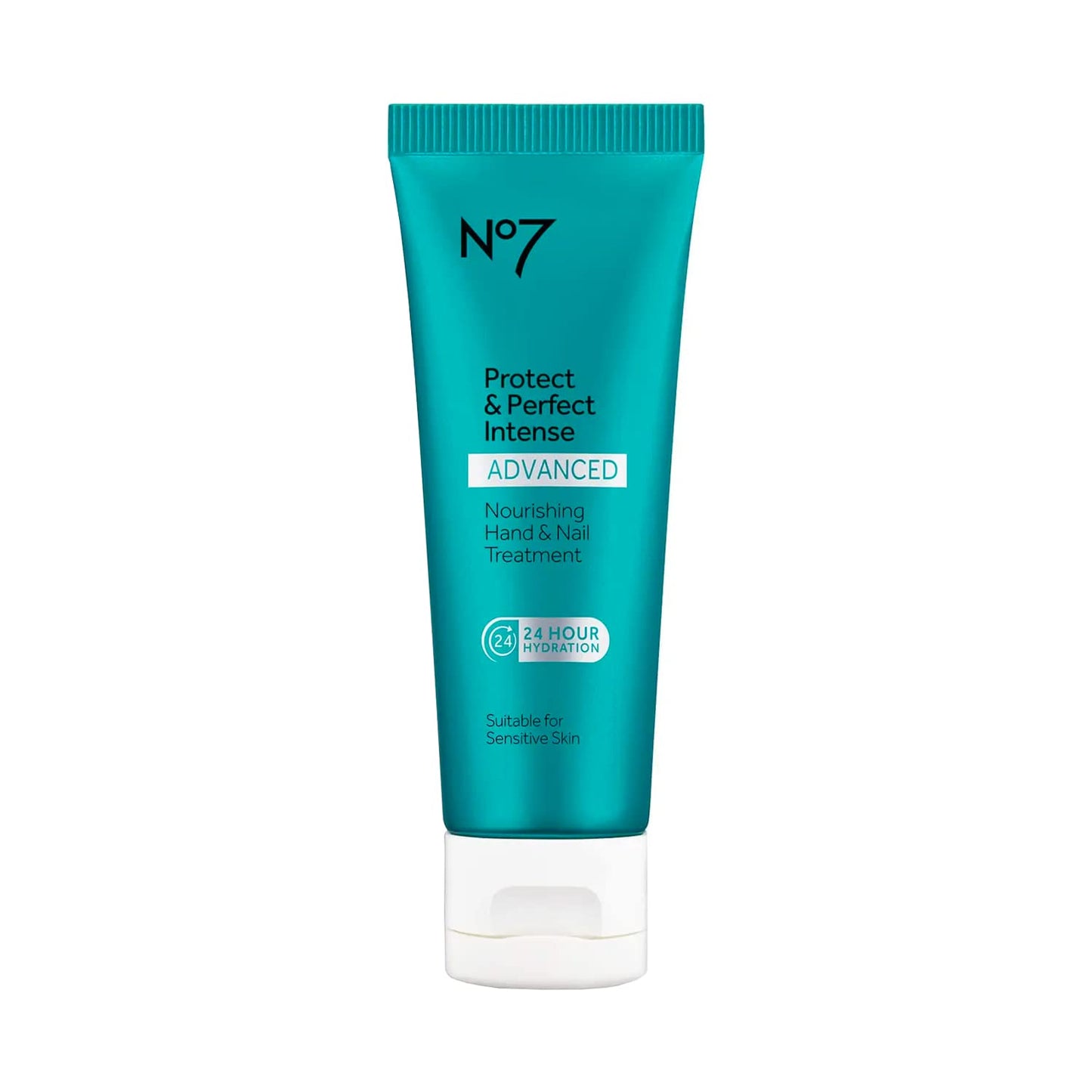 Crema nutritiva avanzada e intensa para manos y uñas No7 Protect &amp; Perfect: crema antienvejecimiento para manos con vitamina B5, 2,5 oz