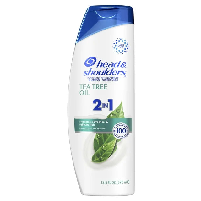 Head & Shoulders 2 in 1 Dandruff Shampoo and Conditioner, Tea Tree Oil, 12.5 fl oz