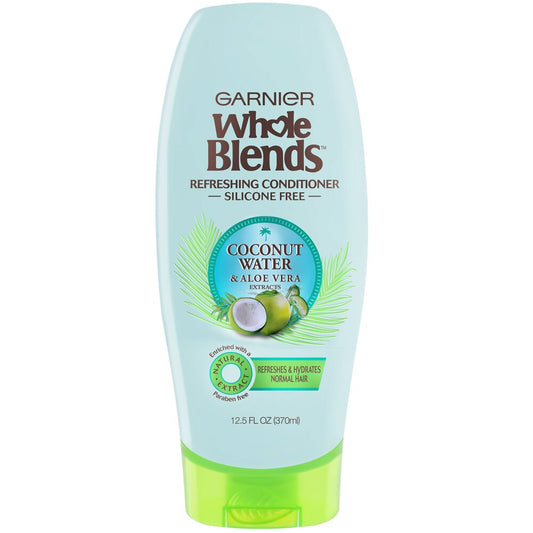 Acondicionador refrescante de agua de coco y aloe vera de Garnier Whole Blends, 12,5 oz