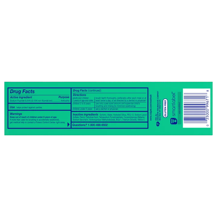 Colgate Max Fresh Toothpaste with Mini Breath Strips, Clean Mint, 6.3 oz ***