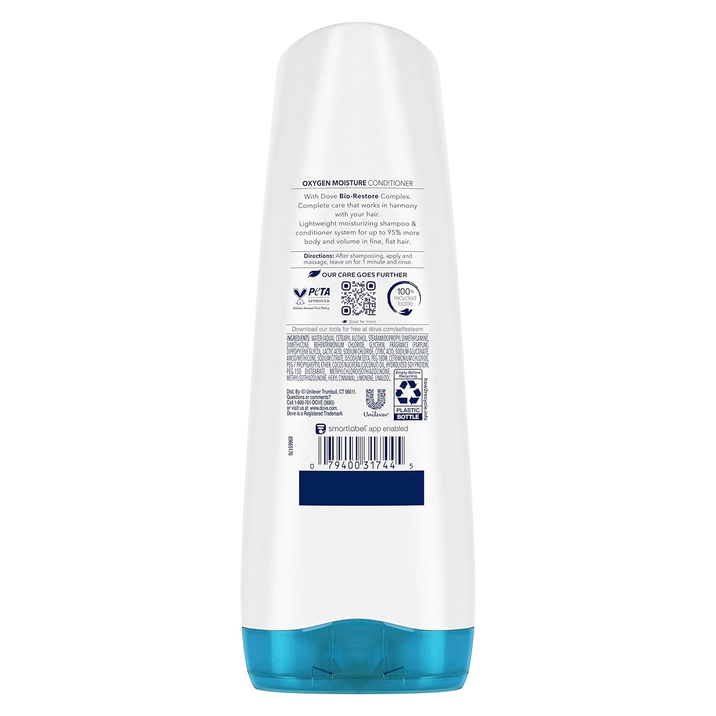 Dove Oxygen Moisture Conditioner Volumizes Fine Hair 12 oz