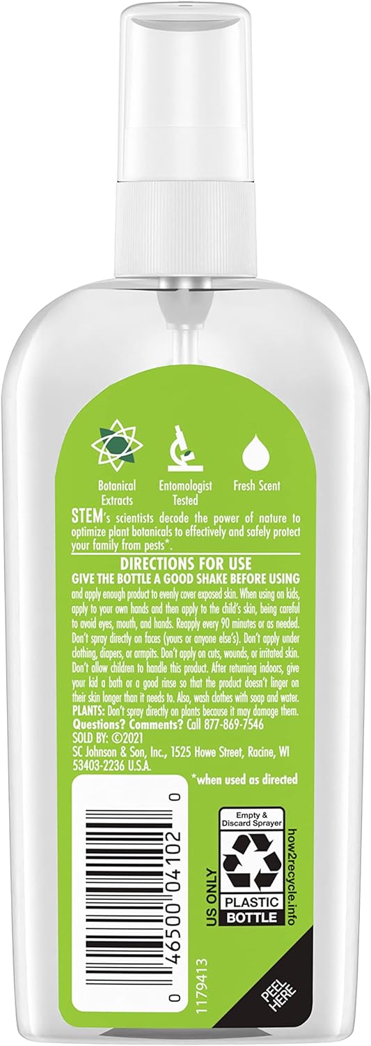 Stem Repels Mosquitos: Spray repelente de mosquitos con extractos botánicos; 4oz