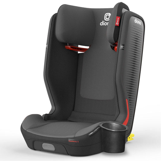 Diono Monterey 5iST FixSafe High Back Booster Car Seat with Expandable Height and Width, Compact Fold to Full Size Booster, Foldable, Portable Booster