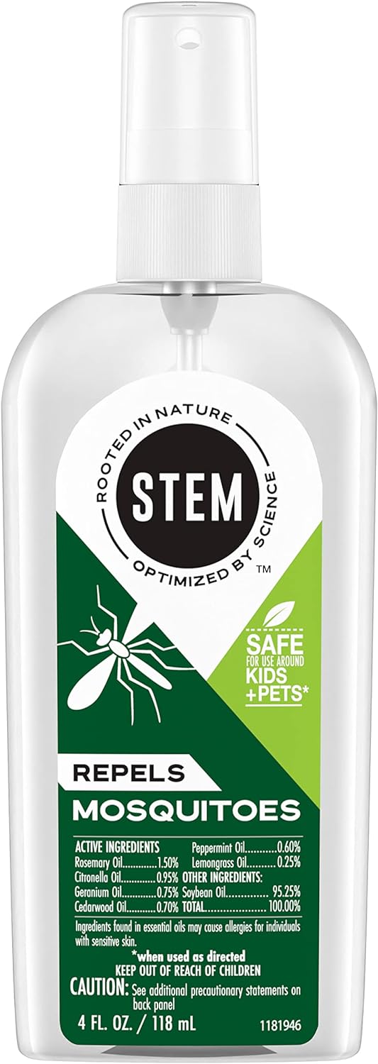 Stem Repels Mosquitos: Spray repelente de mosquitos con extractos botánicos; 4oz