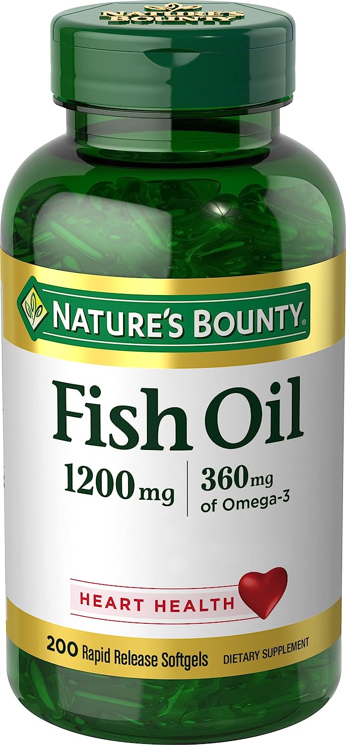 Aceite de pescado Nature's Bounty 1200 mg 200 unidades***