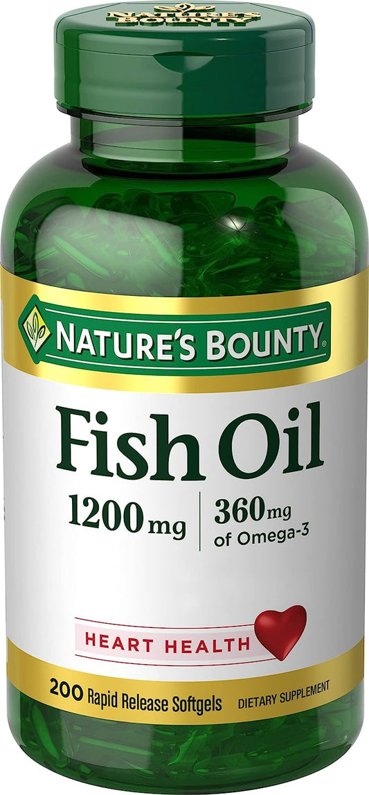 Nature’s Bounty Fish Oil 1200mg 200ct***