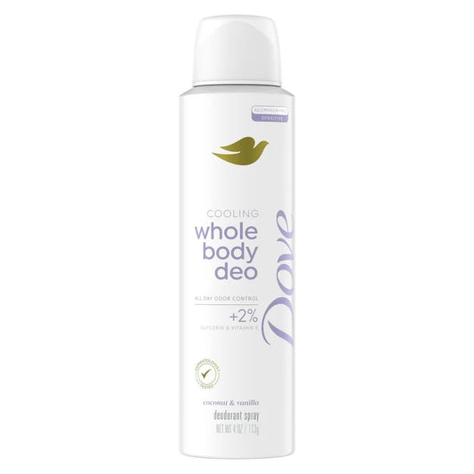 Dove Women's Cooling Whole Body Deodorant Spray 4 oz (click for scent options)